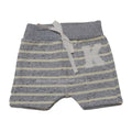 Bermuda Bebê Menino Moletom Listrado - Kiko e Kika