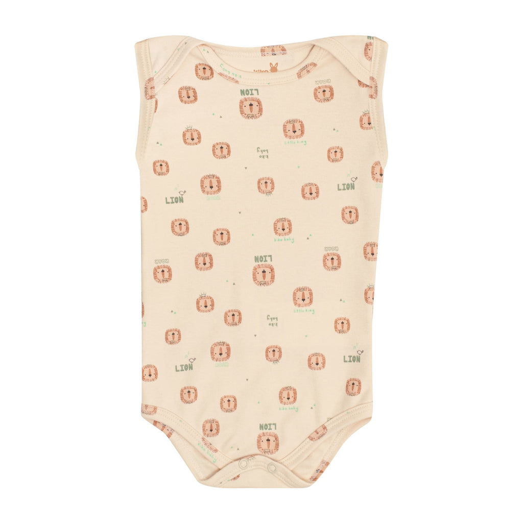 Body Regata Bebê Menino Leões - Kiko Baby
