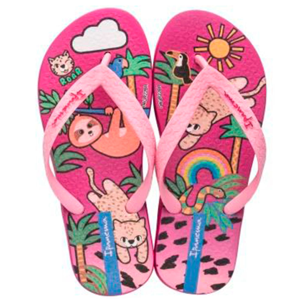 Chinelo de Dedo Infantil Menina Pink Preguiça - Ipanema