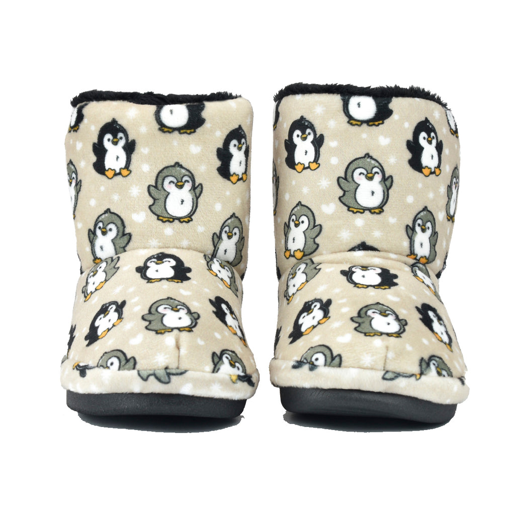 Pantufa Botinha Bebê Pinguim Sola Emborrachada - Ferpa