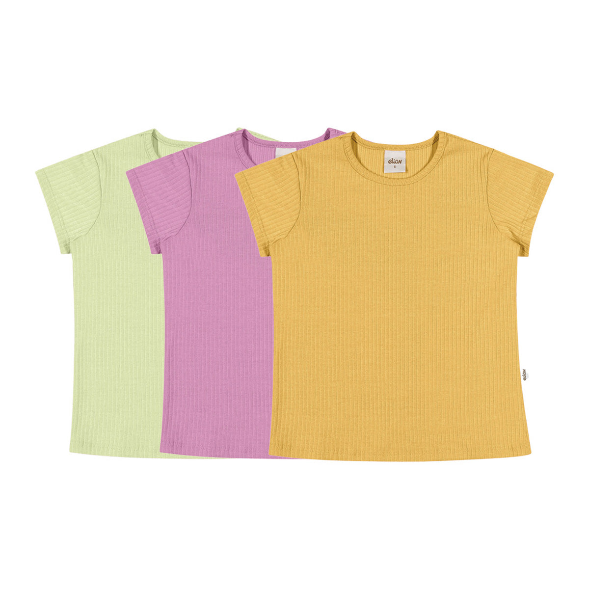 Blusa Infantil Feminina Lisa em Malha Canelada - Elian