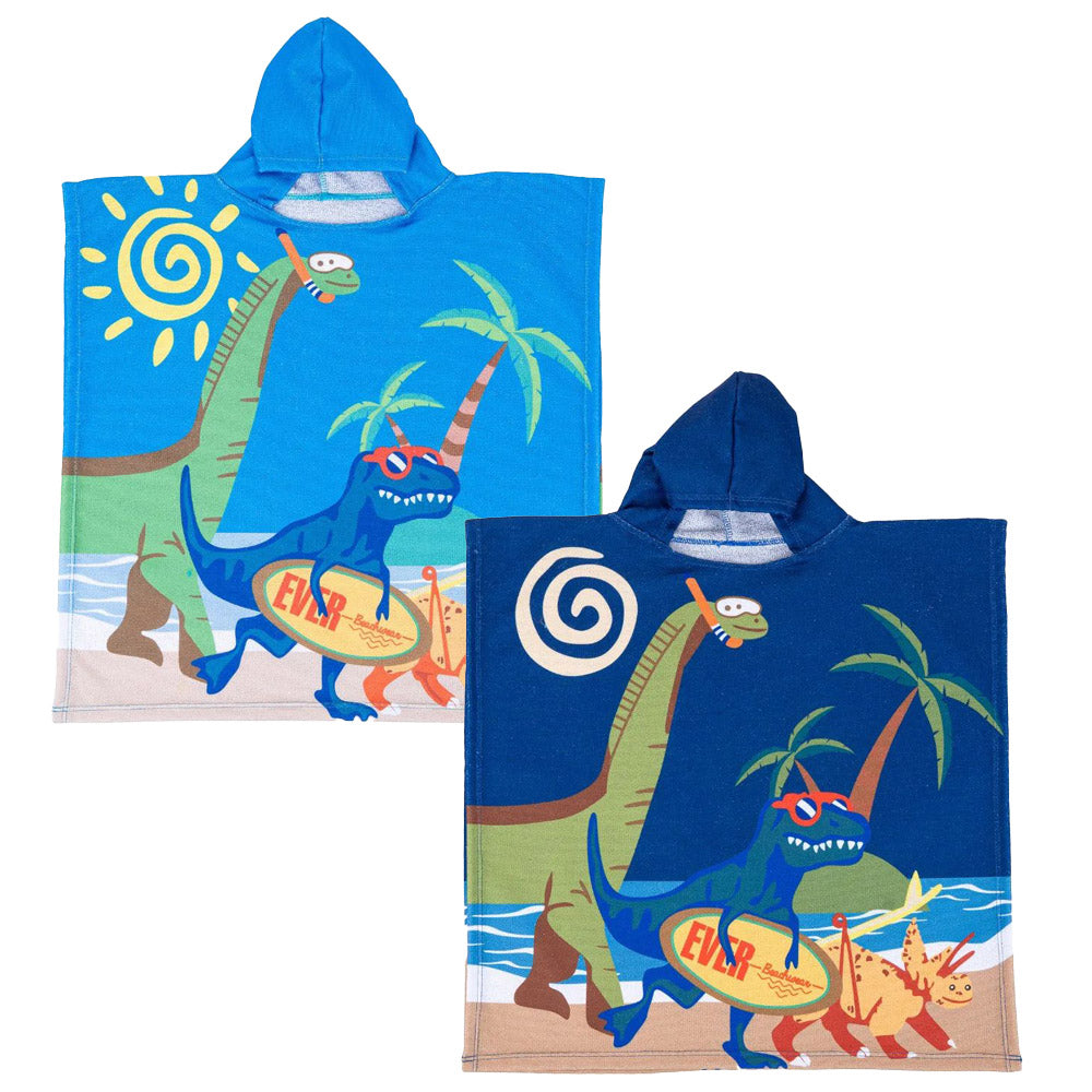 Toalha Poncho Bebê Menino Dinossauros - Everly