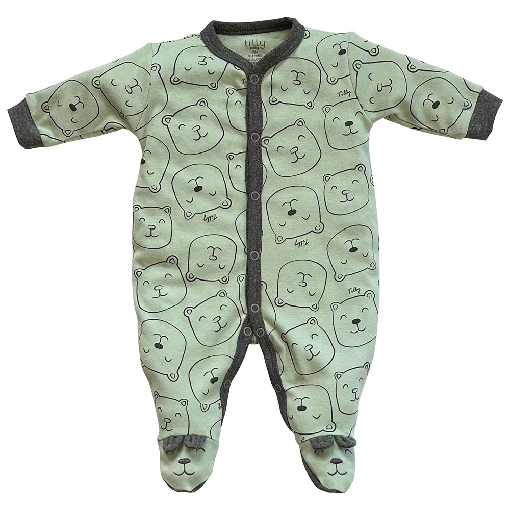 Macacão Bebê Menino em Suedine Ursos - Tilly Baby