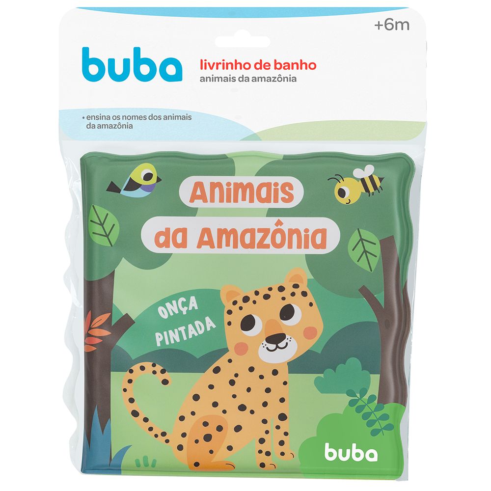 Livro de Banho Bebê Animais da Amazônia - Buba