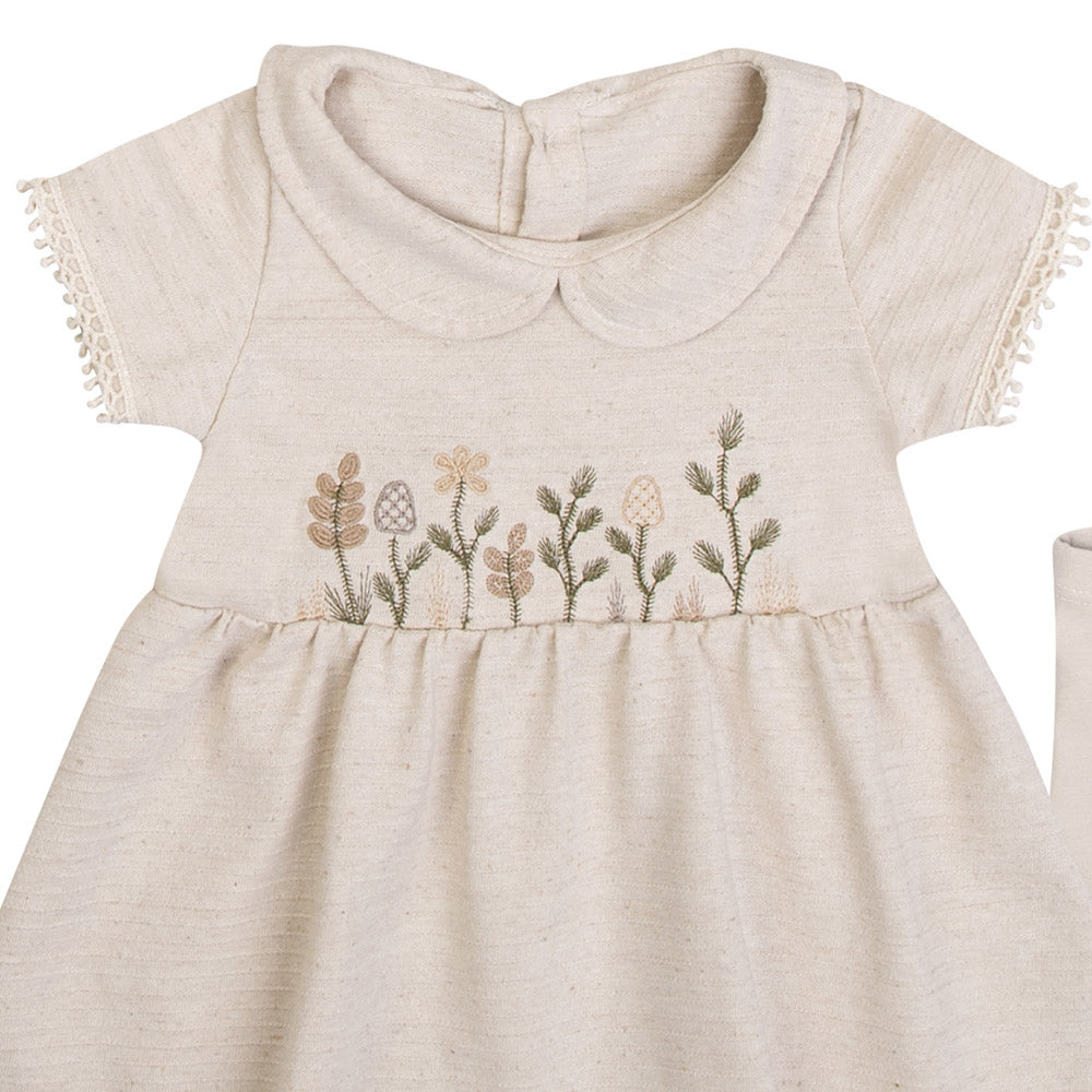 Vestido Bebê Delicate Jacquard Com Shorts Cotton - Have Fun