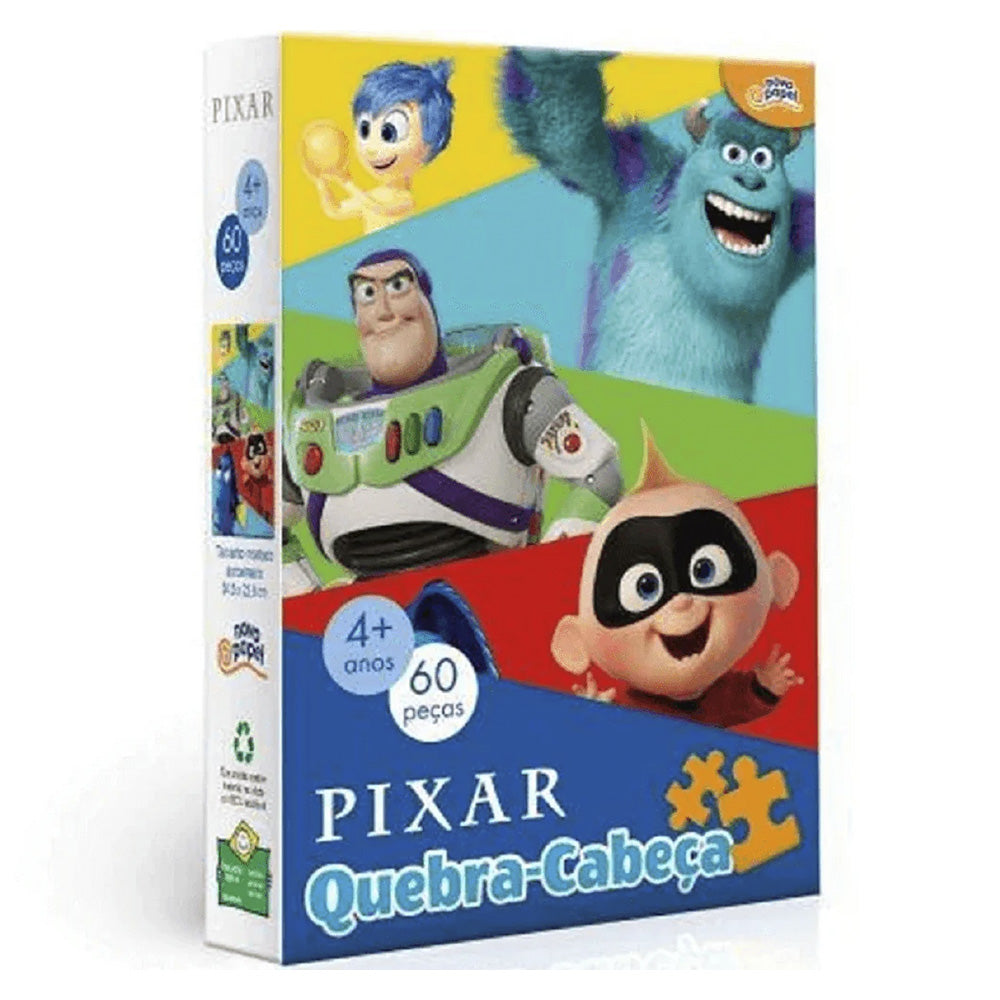 Quebra-Cabeça Disney Pixar 60 Peças - Toyster