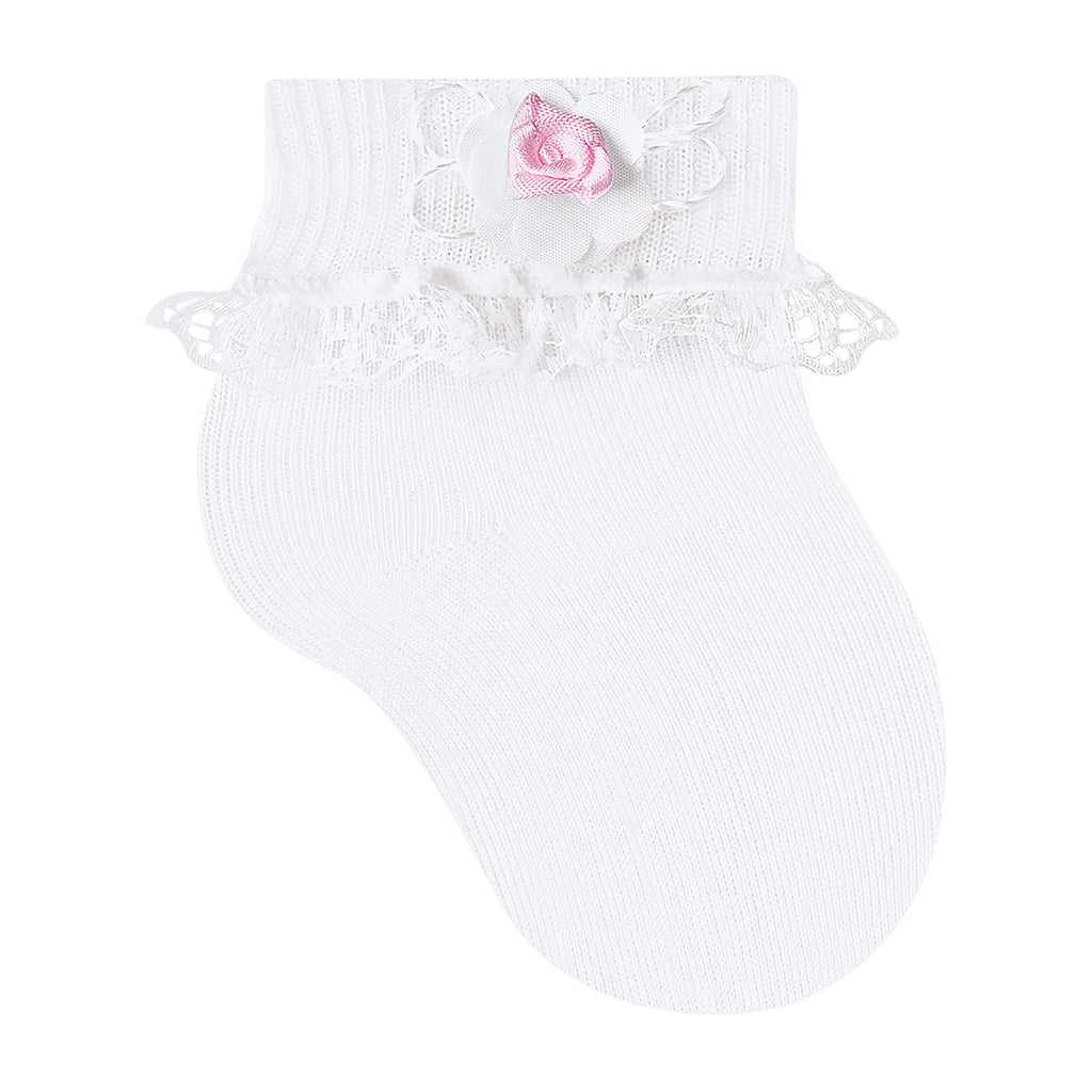 Meia Cano Médio Infantil Festa Sortida Com Aplique - Selene