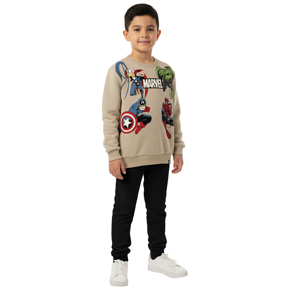 Blusão Menino Moletom Peluciado Heróis Marvel - Malwee Kids