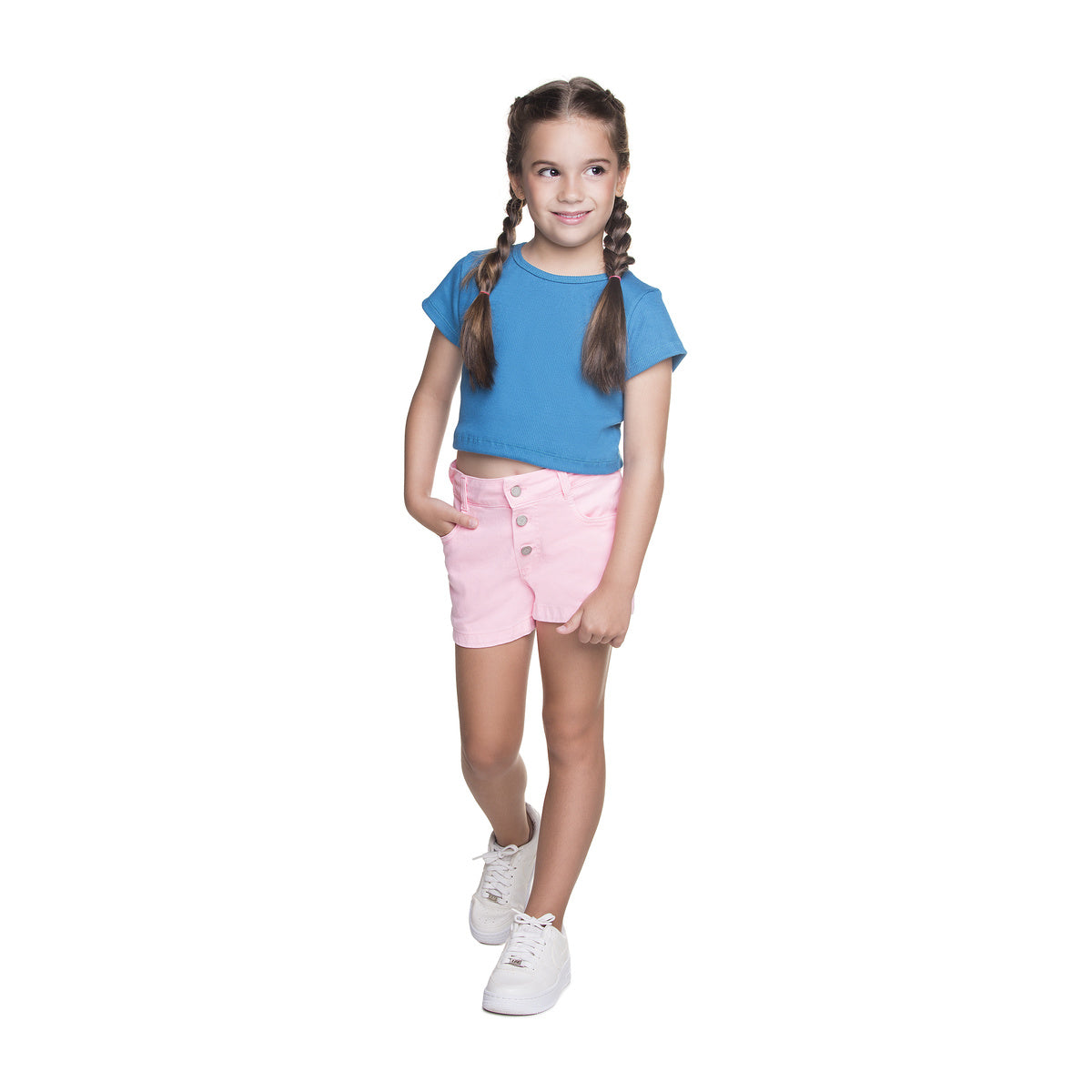 Shorts Infantil Menina Sarja e Jeans Comfort - Have Fun