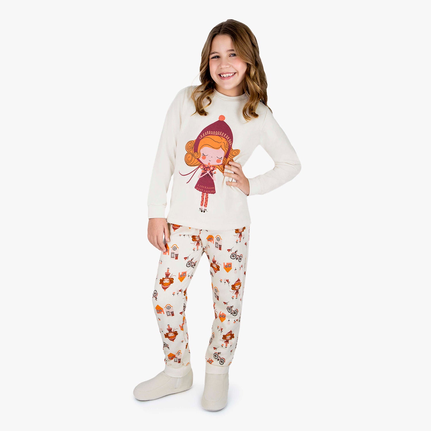 Pijama Infantil Menina Moletinho Vida Holandesa - Dedeka