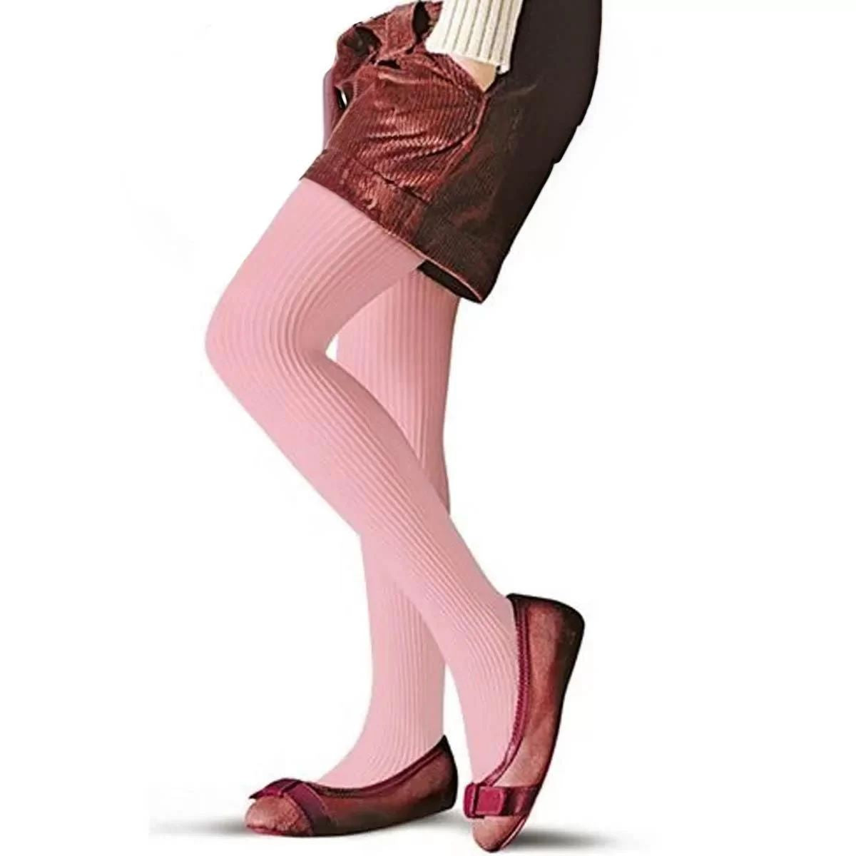 Meia-Calça Fio 70 Infantil Menina Canelada - Selene