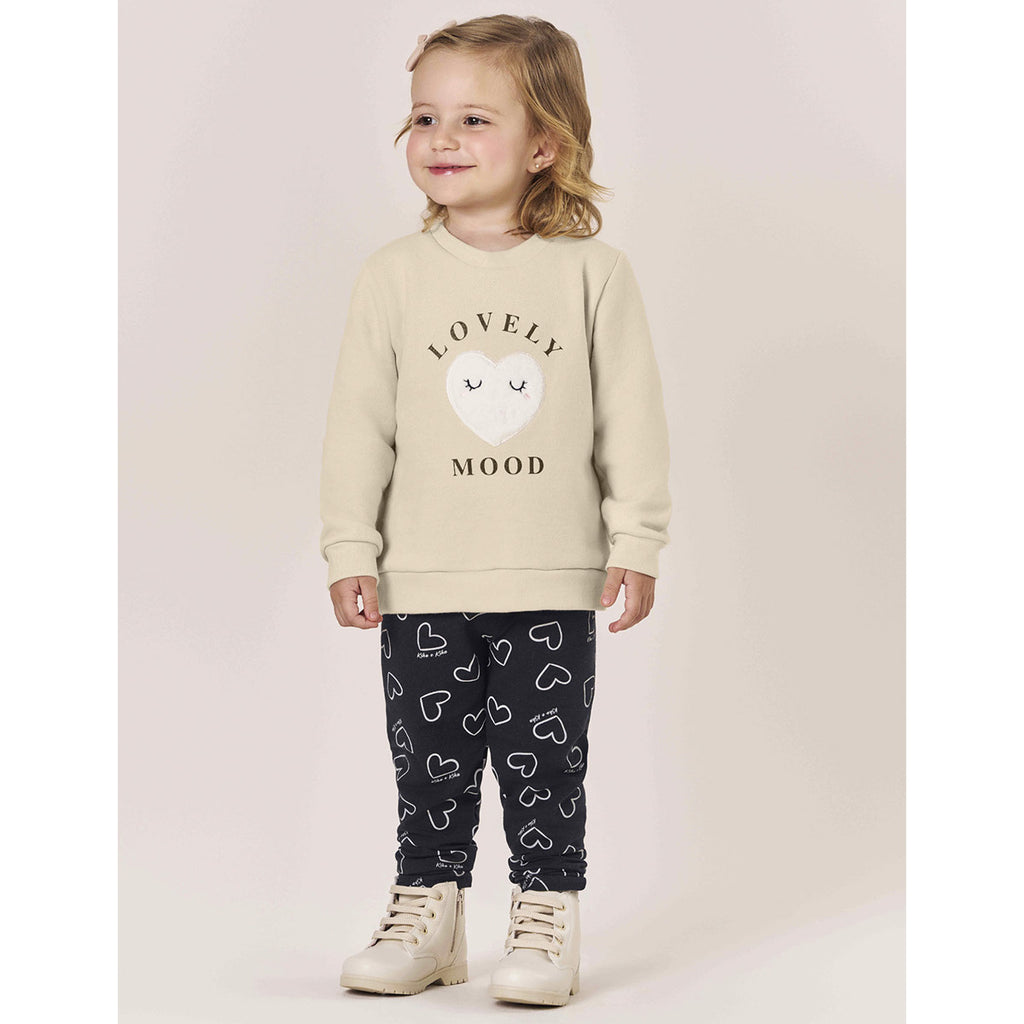 Conjunto Infantil Moletom Peluciado e Molecotton Lovely - Kiko e Kika