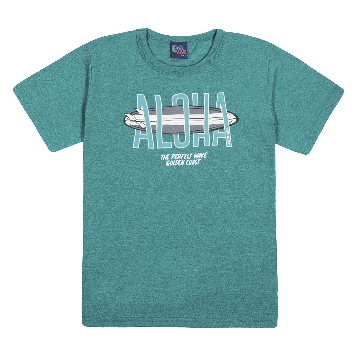 Camiseta Infantil Menino Surf Aloha - Kiko e Kika