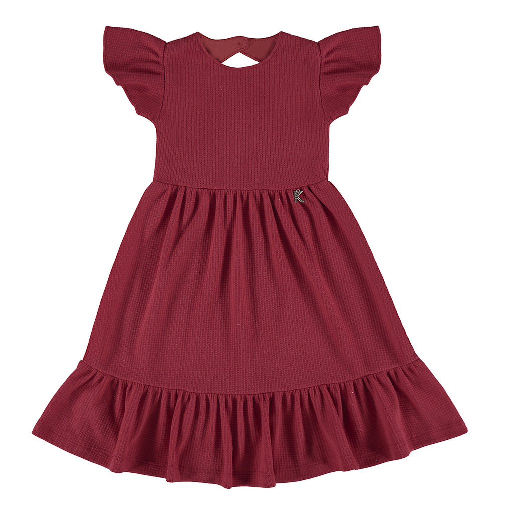Vestido Midi Infantil em Jacquard Festa Natal - Kiki Xodó