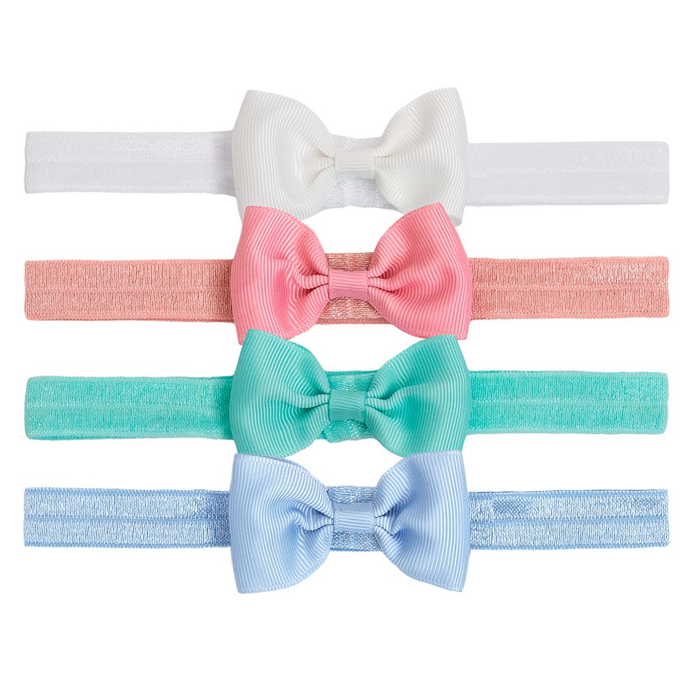 Kit 4 Faixinhas Com Laço Bebê - Buba