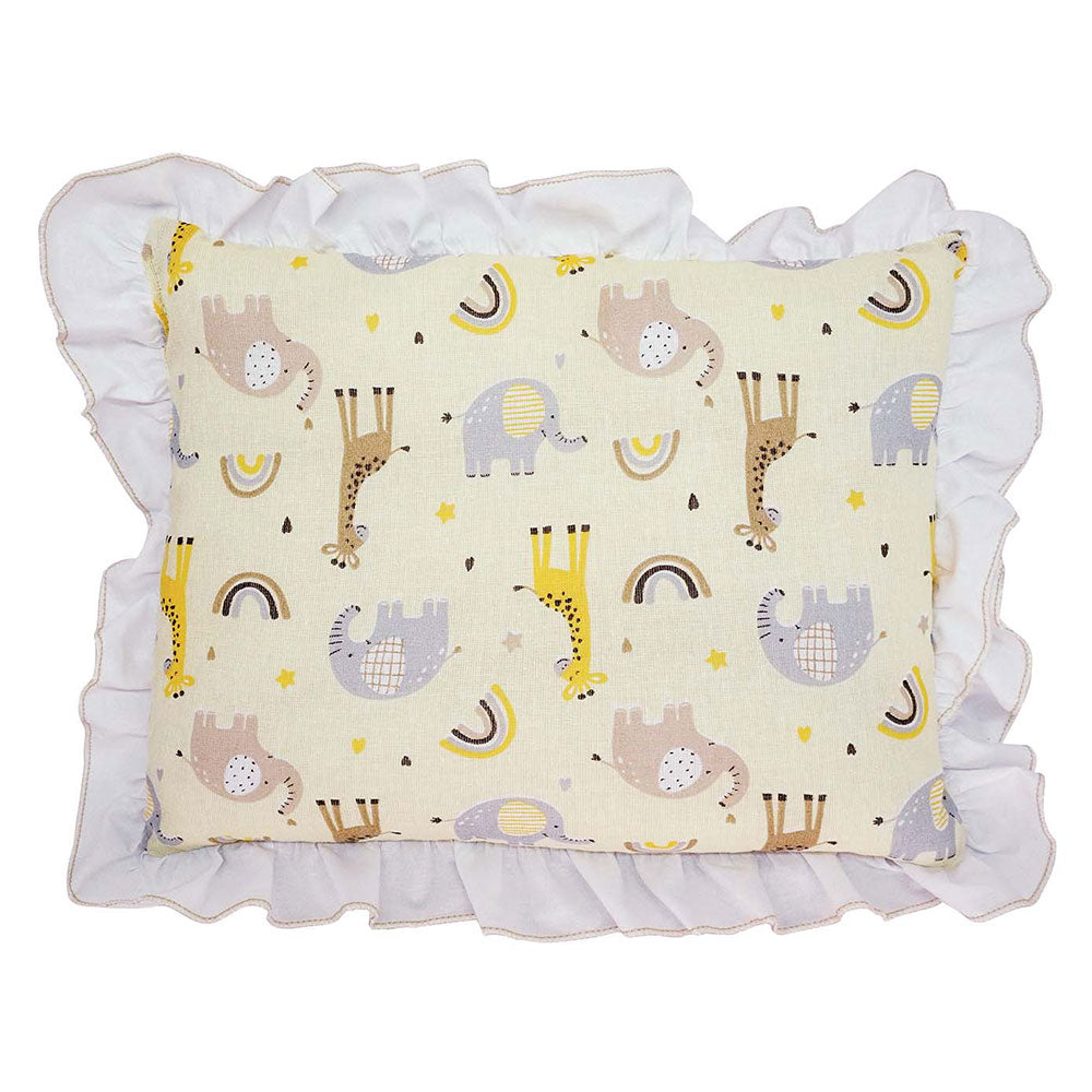 Travesseiro Estampado com Babado Girafa - Bublim