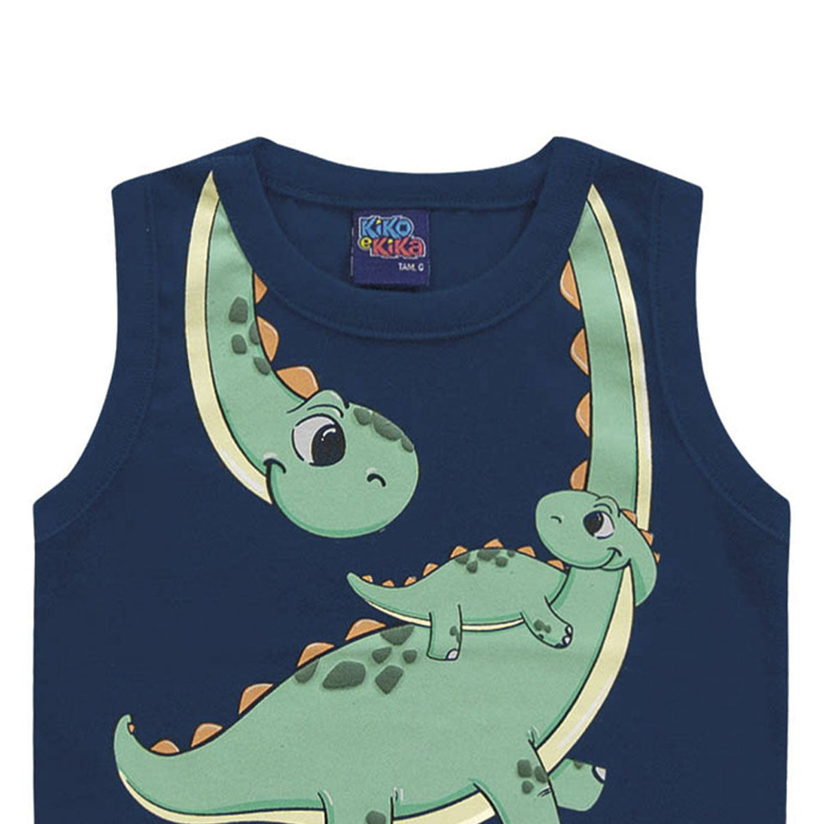 Regata Bebê Menino Dinossauro - Kiko e kika