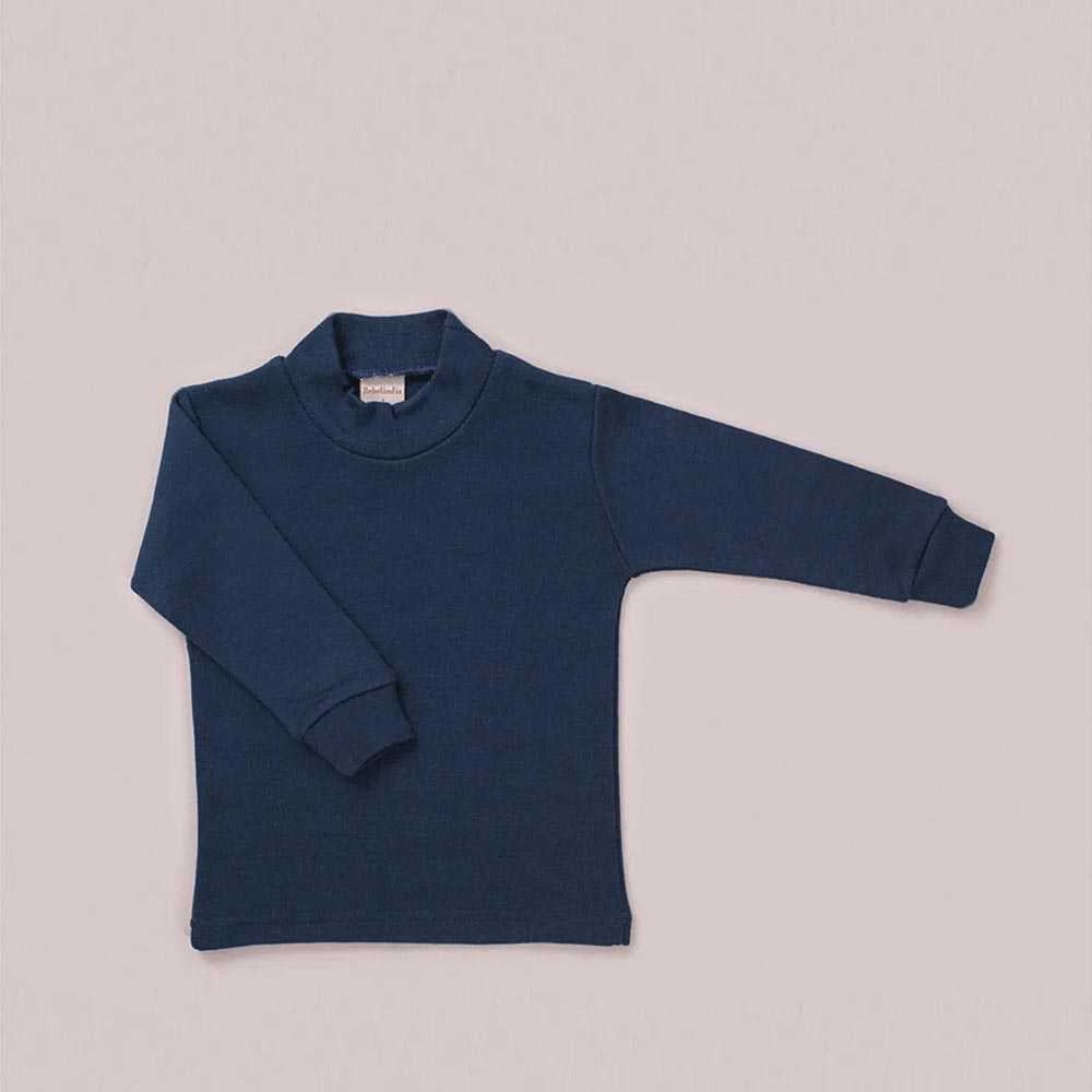 Blusa Básica de Lã Antialérgica Marinho - Bebelândia