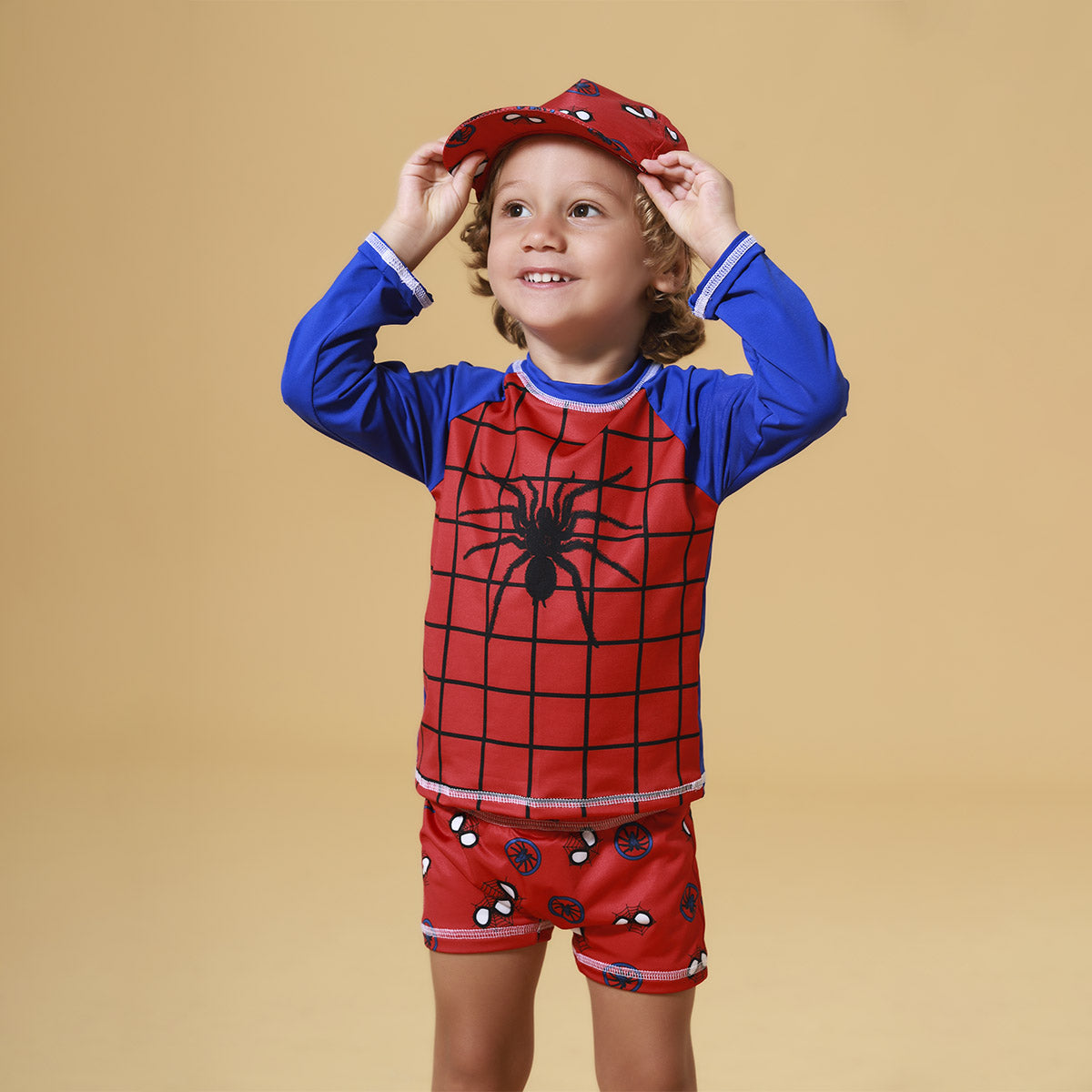 Boné Menino Proteção UV 50+ Homem Aranha - Everly