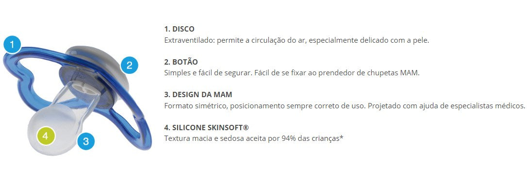 Chupeta Air 16+ Meses (Extra ventilada) - MAM