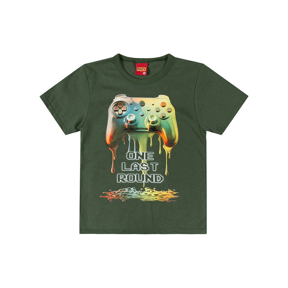 Camiseta Manga Curta Infantil Menino Game - Kyly