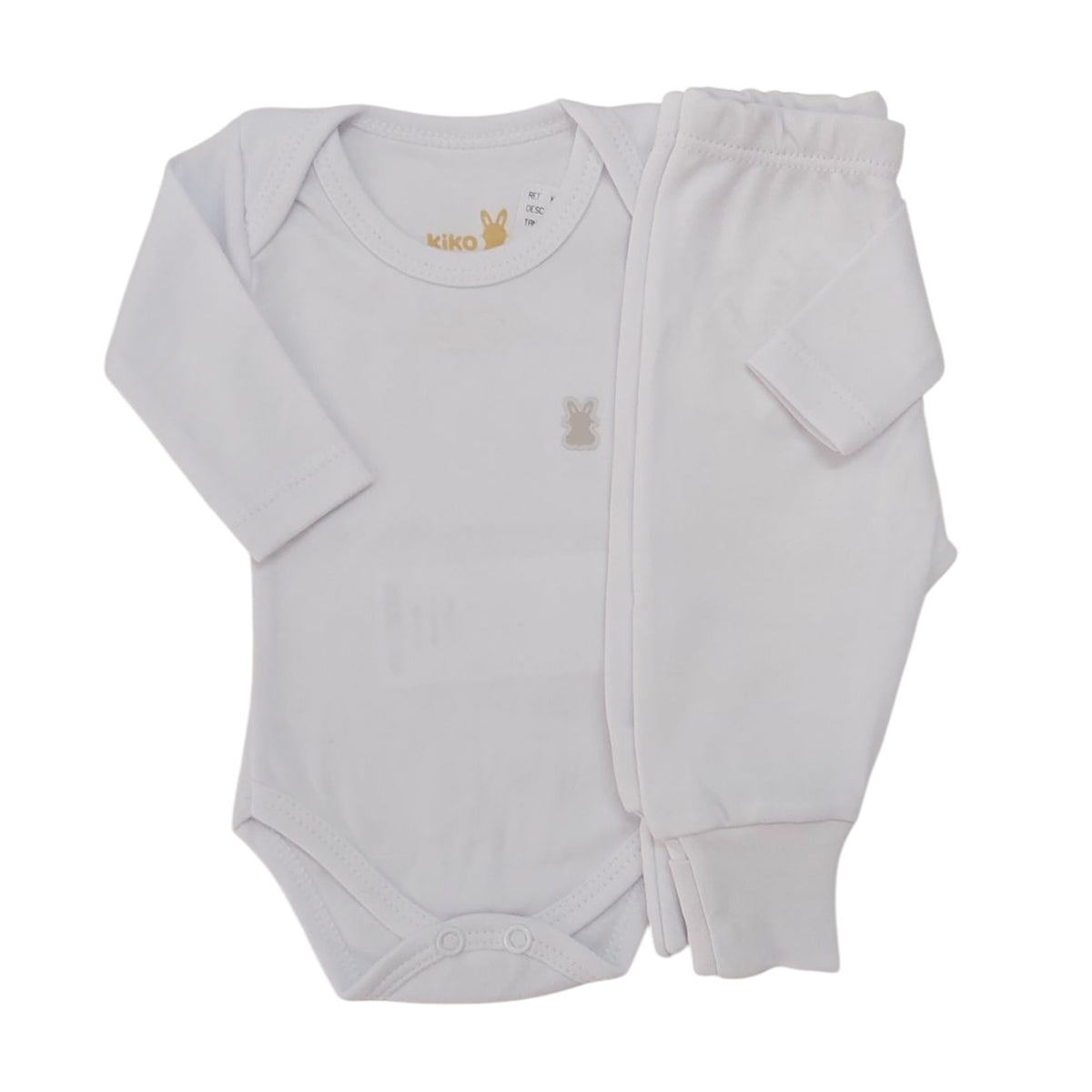 Conjunto Bebê Prematuro Body e Calça em Suedine - Kiko Baby