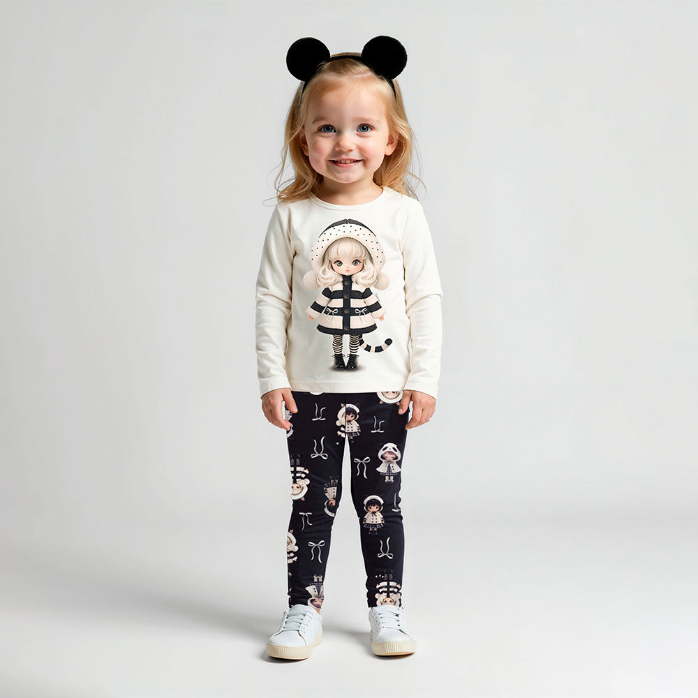 Calça Legging Infantil Menina em Soft Estampada - Alakazoo