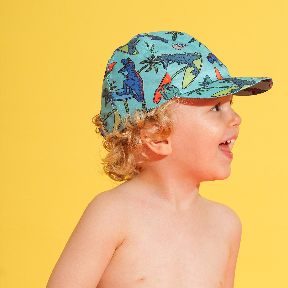 Boné Infantil Menino Proteção UV 50+ Dinos - Everly