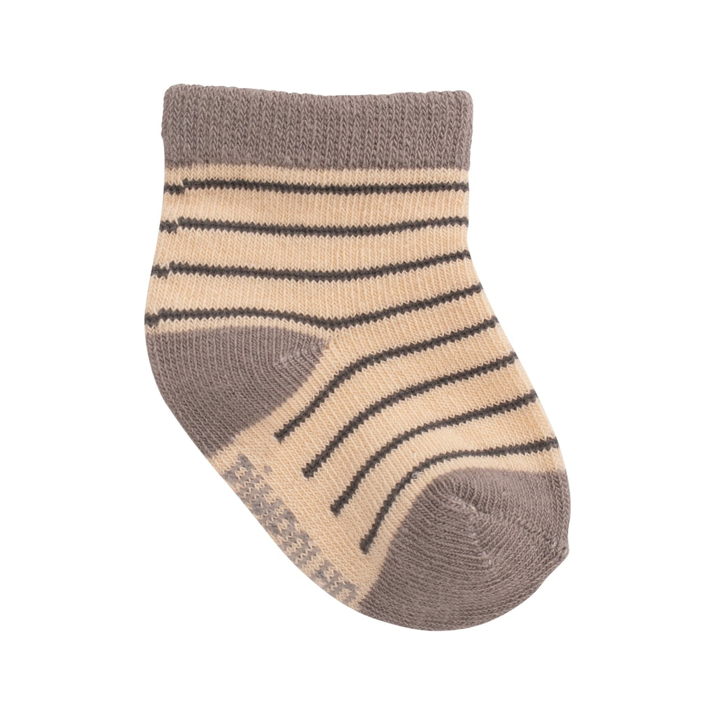 Kit 3 Pares Meia Cano Médio Bebê Menino RN Listras - Pimpolho