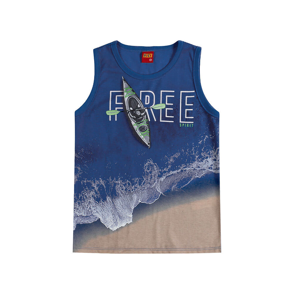 Regata Manga Infantil Menino Free - Kyly