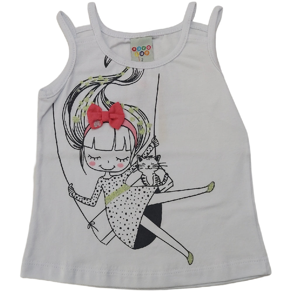 Regata Cotton Menina no Balanço - Have Fun