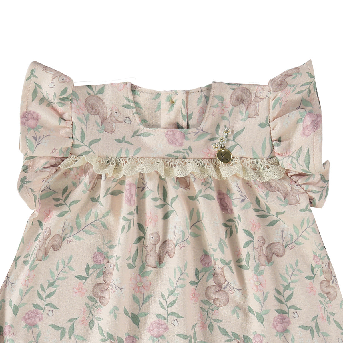 Vestido em Jacquard Estampado Bebê - Kiki Xodó