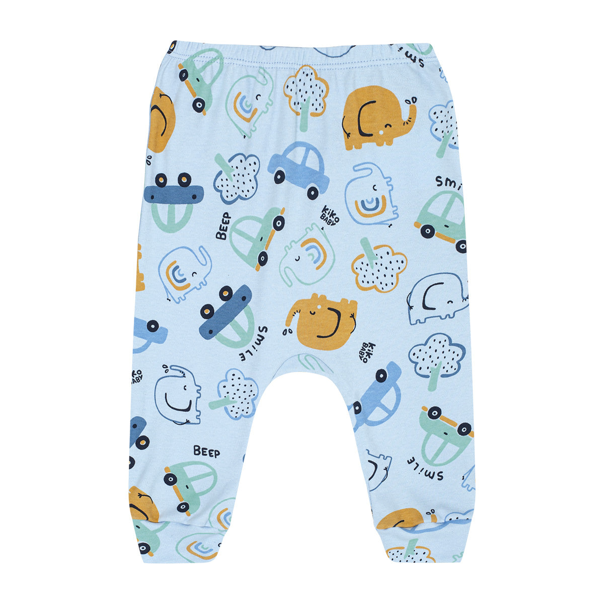 Calça Bebê Menino Saruel em Suedine Carrinhos - Kiko Baby