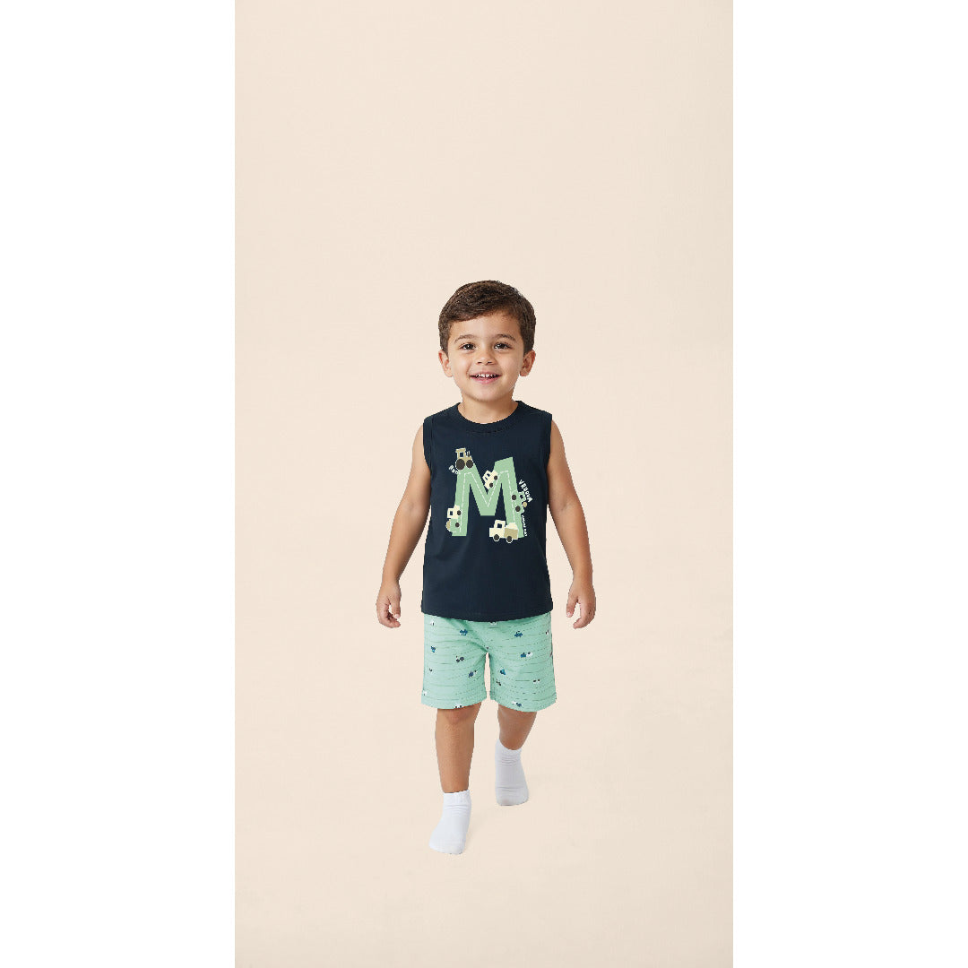 Pijama Infantil Menino Brilha No Escuro Vrum - Malwee Kids