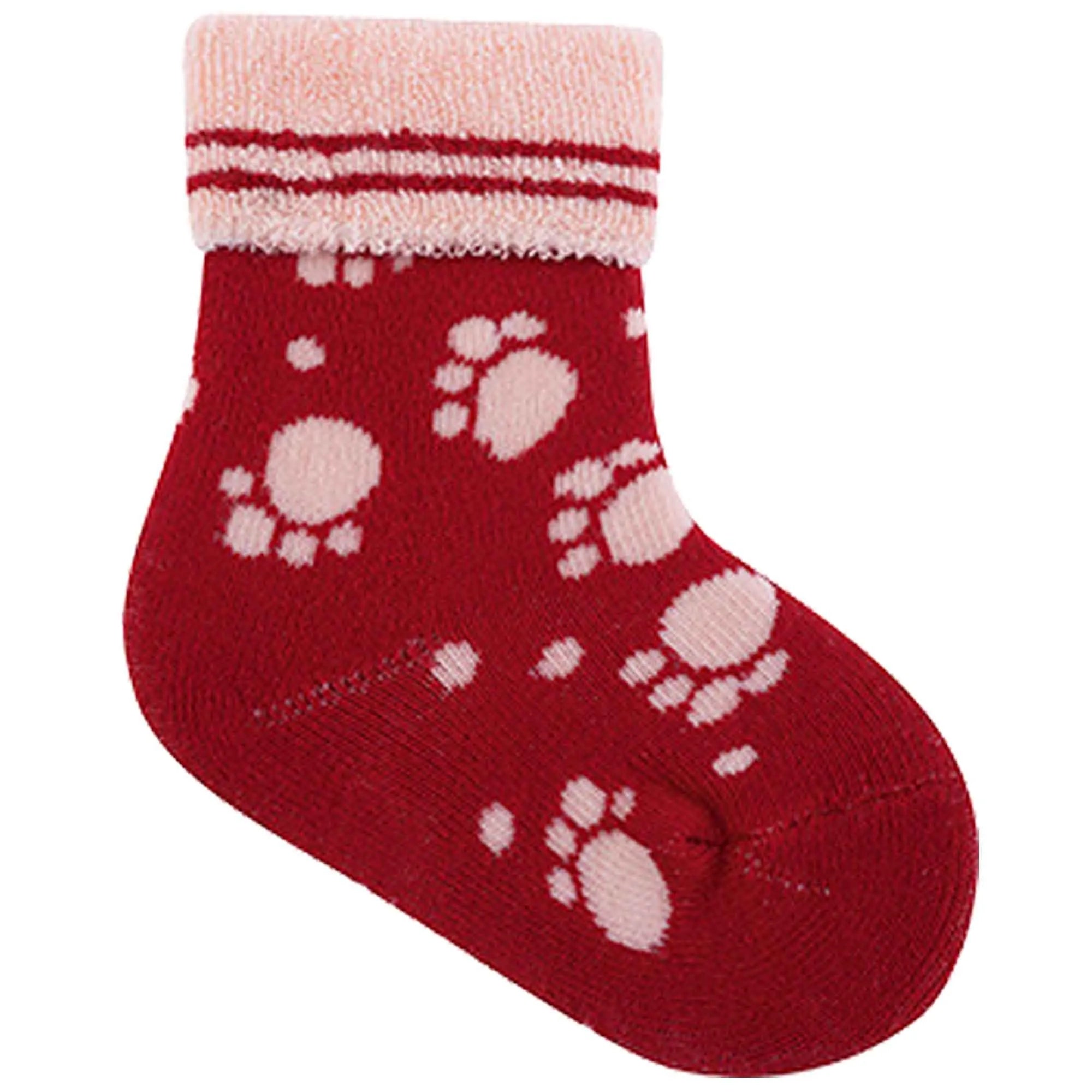 Meia Atoalhada Bebê Menina 0-15 Patinhas - Pimpolho