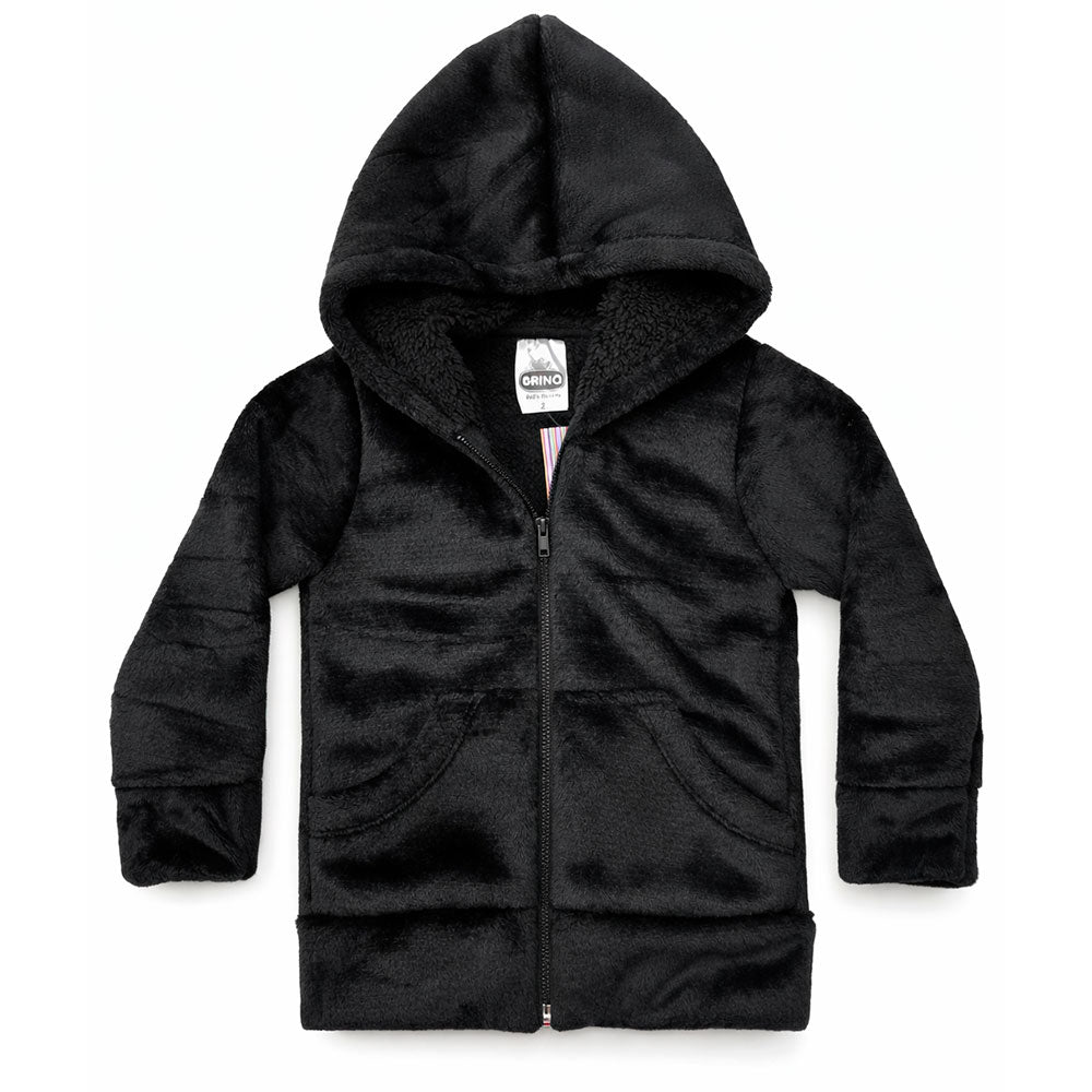 Casaco Sherpa Com Capuz Infantil Inverno - Brinq