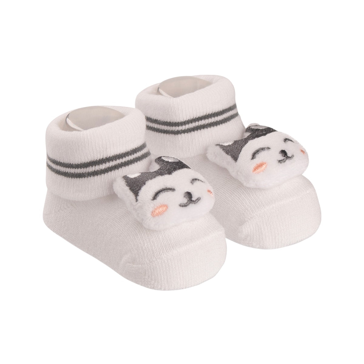 Meia Bichinho Bebê Menino RN C/ Chocalho Lobo - Pimpolho