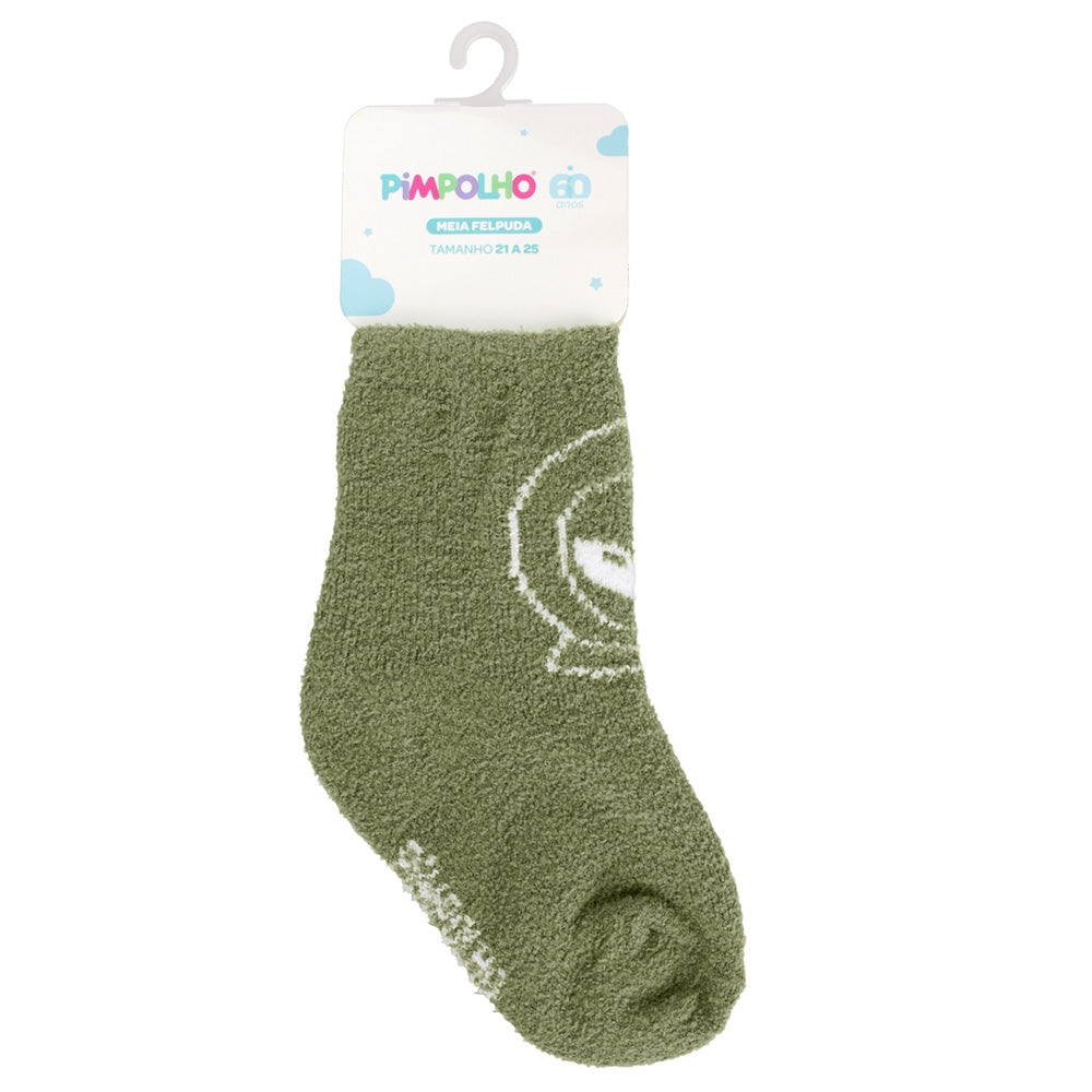 Meia Felpuda Bebê Menino 21-25 E.T - Pimpolho