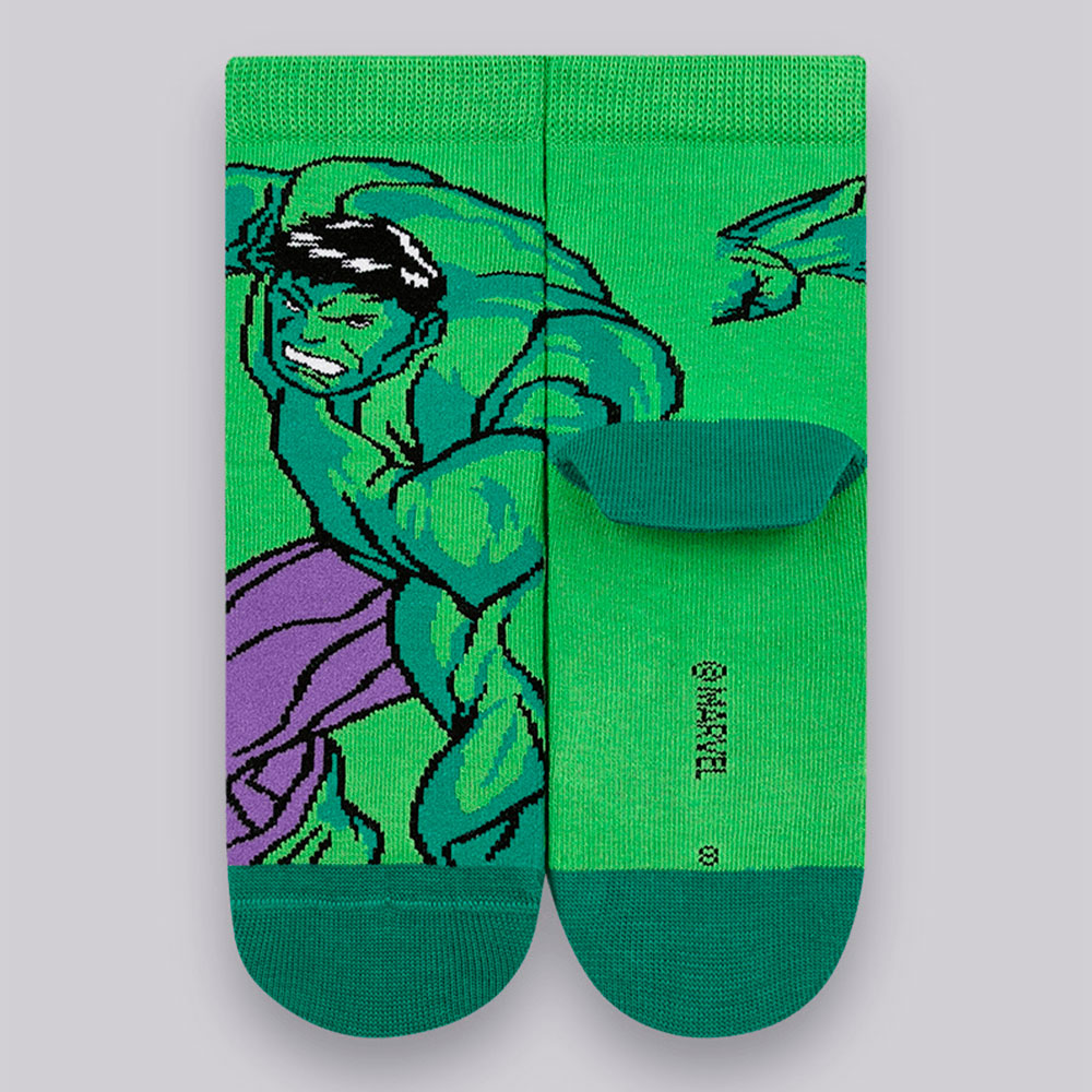 Meia Cano Médio Infantil Marvel Vingadores Hulk - Lupo