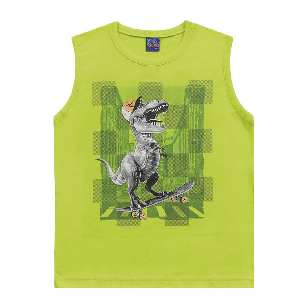 Regata Infantil Menino Dino Skate - Kiko e Kika