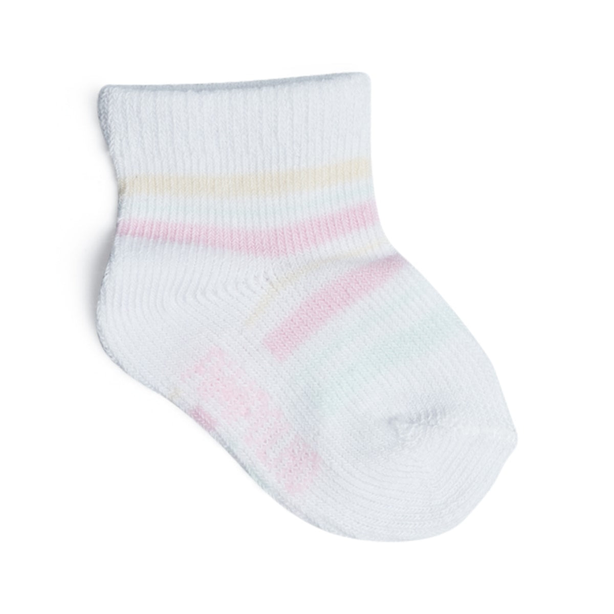 Kit 3 Pares Meia Cano Médio Bebê Menina Zero Listras - Pimpolho