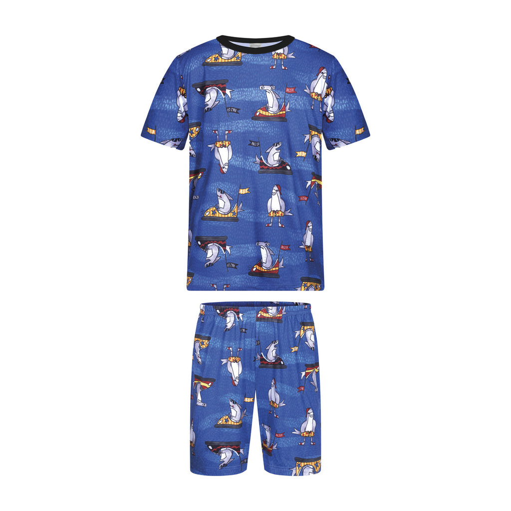 Pijama Infantil Menino Malha Modeli Tubarões - Alakazoo