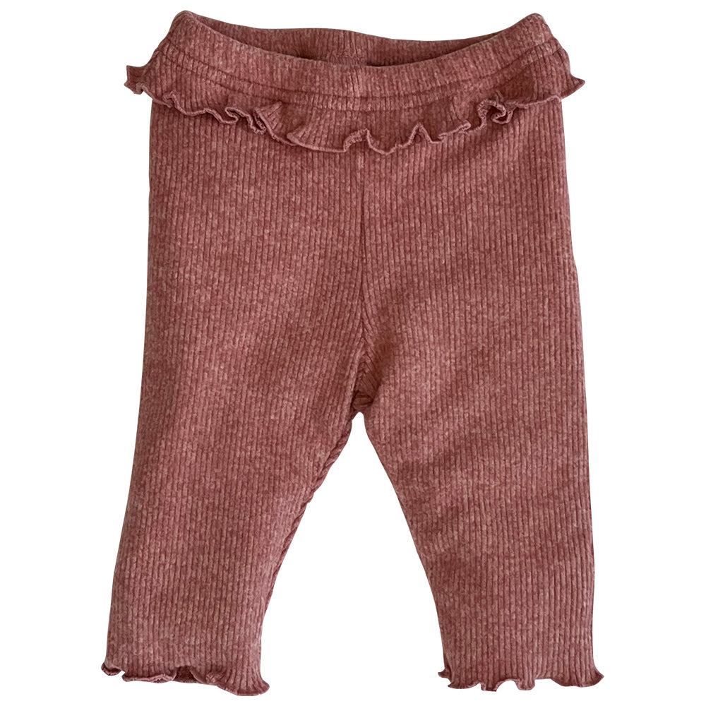 Calça Menina Com Babado Canelado Confort - Tilly Baby