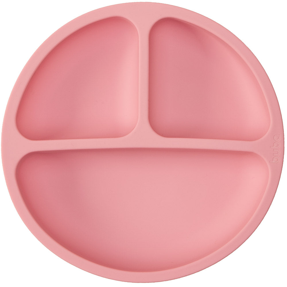 Prato Bebê em Silicone Com Divisória e Ventosas - Buba