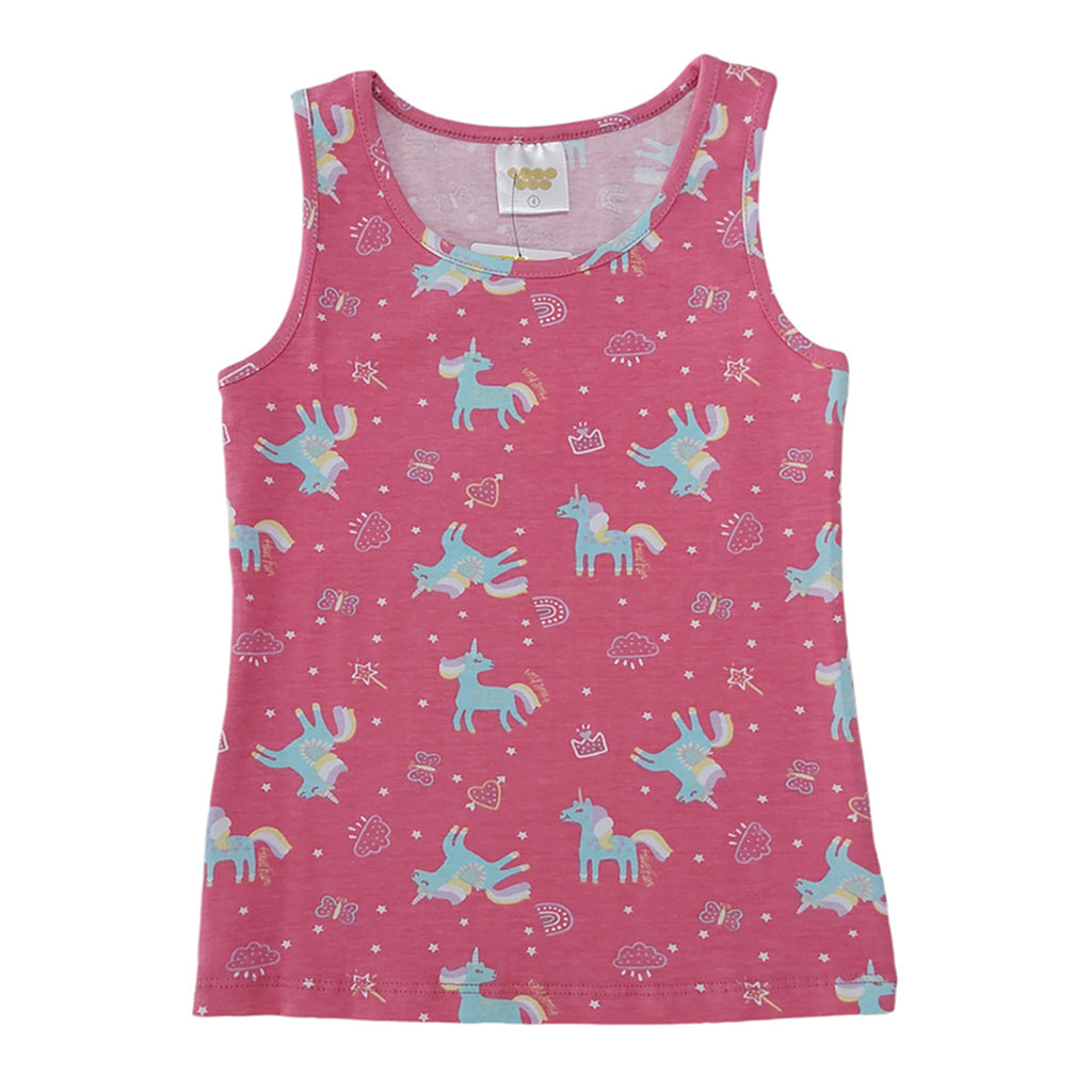 Regata Feminina Infantil Cotton Unicórnios - Have Fun