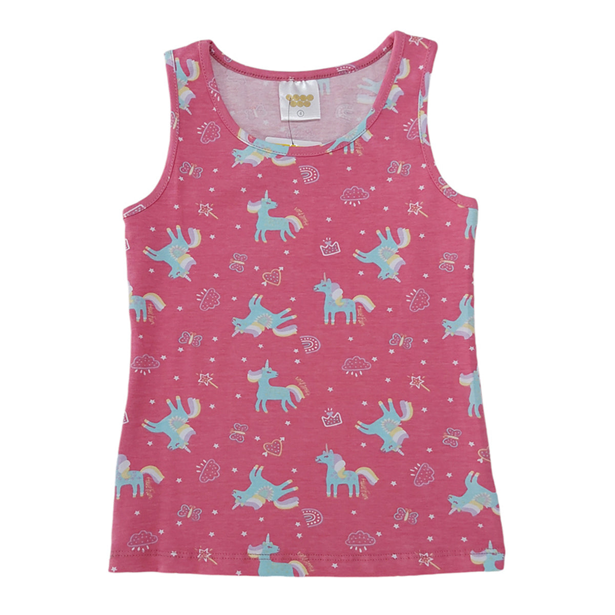 Regata Feminina Infantil Cotton Unicórnios - Have Fun