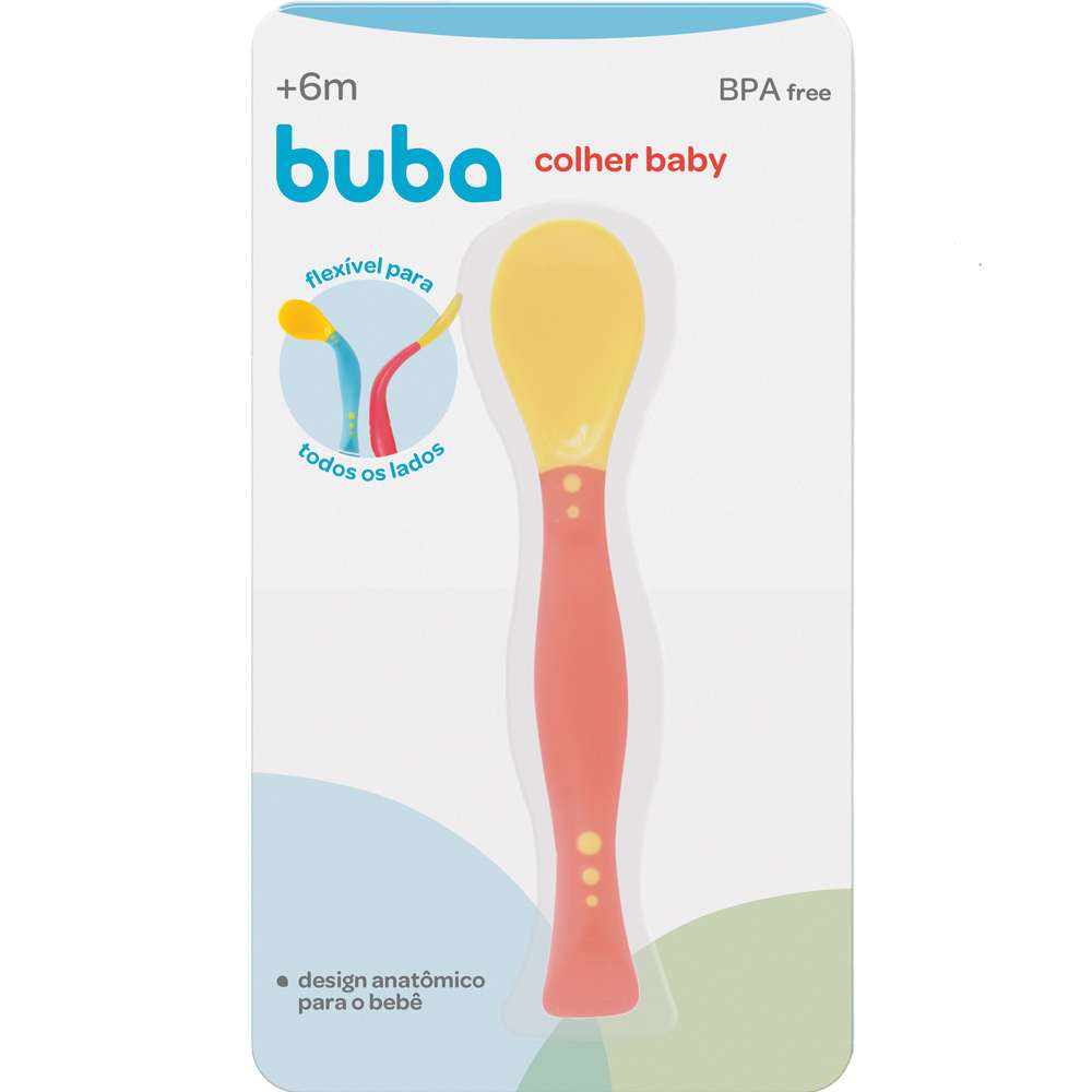 Colher Flexível Baby (6+ Meses) - Buba