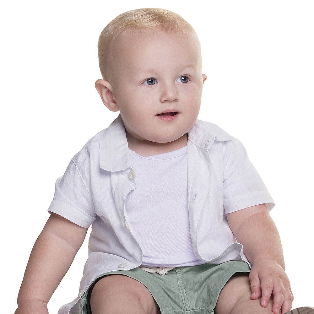 Camisa Social Bebê Menino Classy Cambraia Flamê - Have Fun