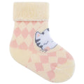 Meia Atoalhada Bebê Menina 0-15 Gatinha - Pimpolho