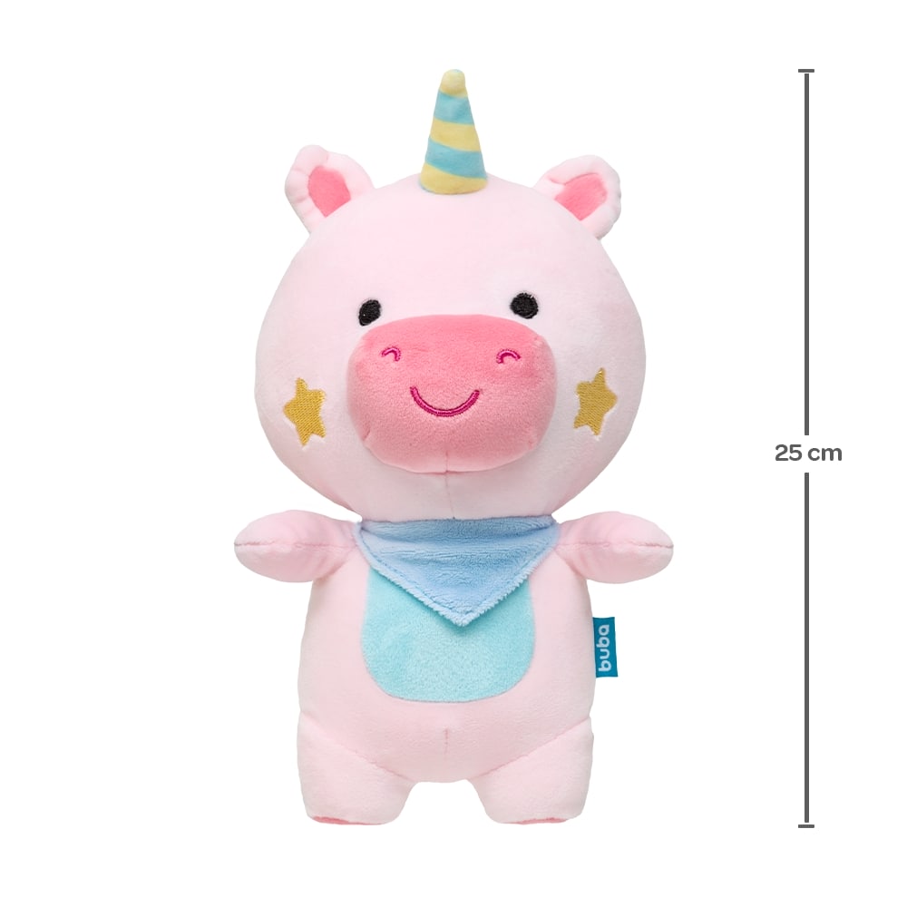 Bichinho de Pelúcia Bebê Soft Buba Zoo Unicórnio - Buba